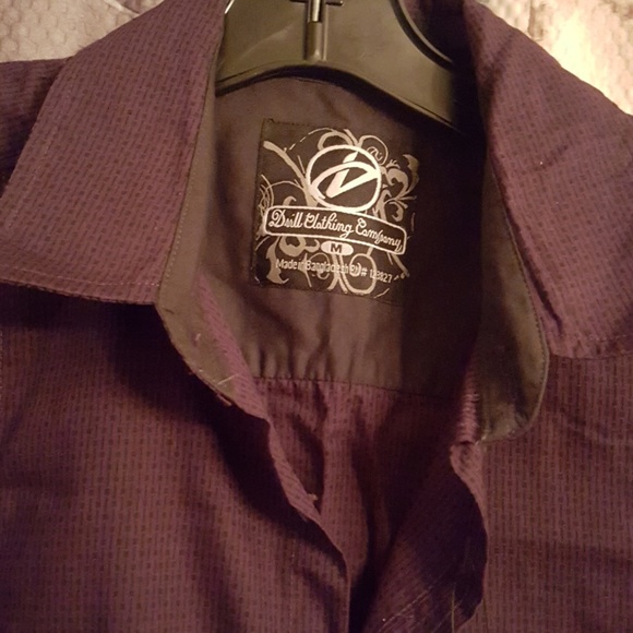 Drill Clothing Company Shirts Mens Dress Shirt Eggplant Poshmark